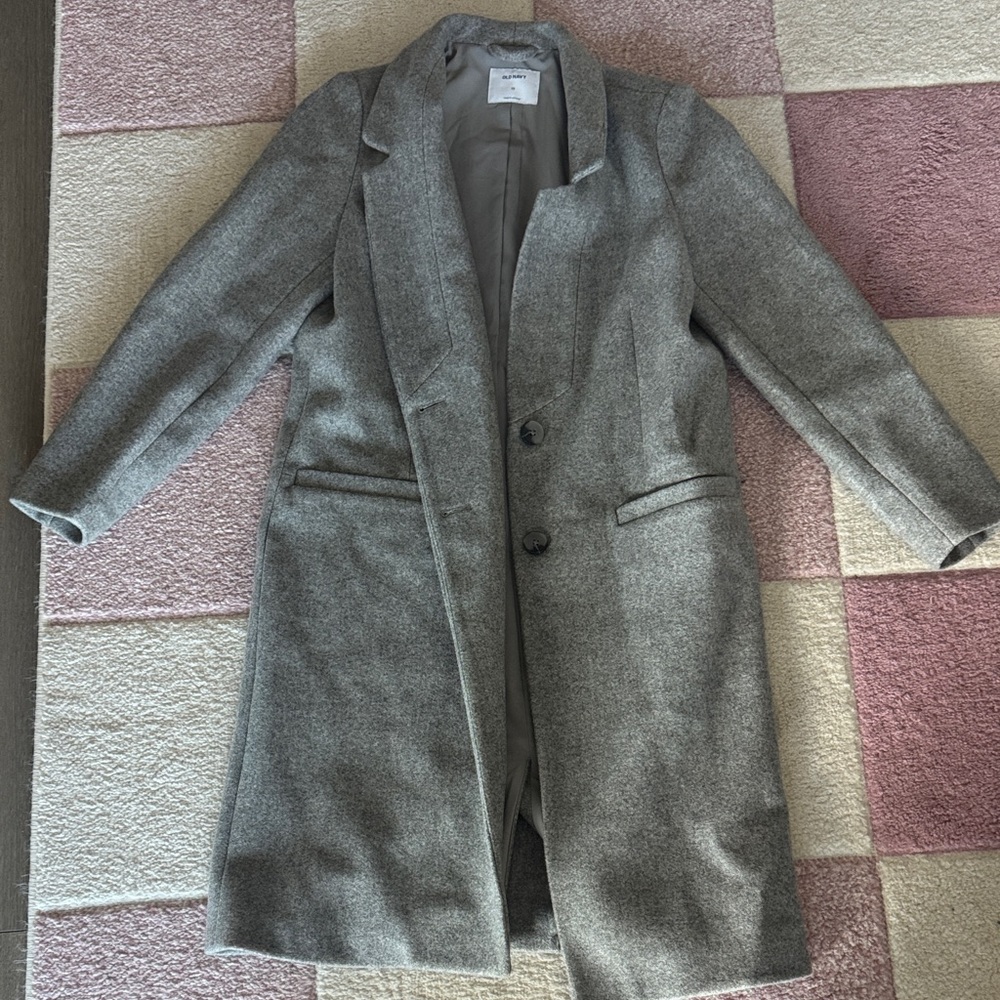 Women's Gray Old Navy Peacoat Coat